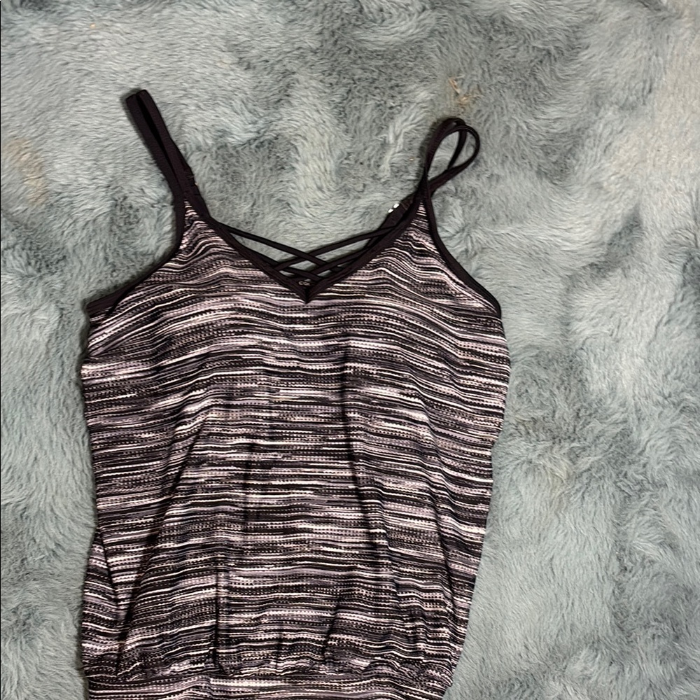 Free Country Striped Black and White Women's Top